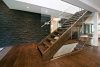 Solid Oak Tread Open Rise Western Stringer Glass Wall – Stairs ...