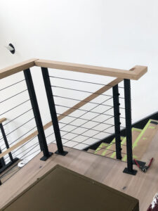 Cable Railing in Canmore Residence 