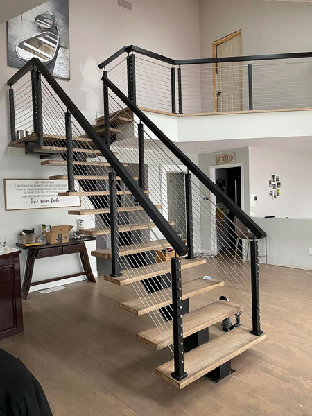 The Darcy Mono Staircase - SSR78 – Spindle, Stairs & Railings